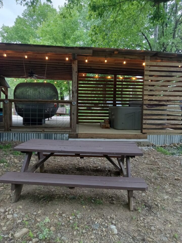 Outdoor detail near Running Water Tiny Cabin